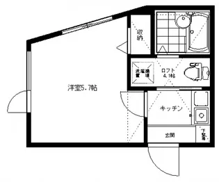 アザーレ生田弐番館【1階】の間取り