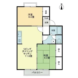 フォブールアベリアB【2階】の間取り