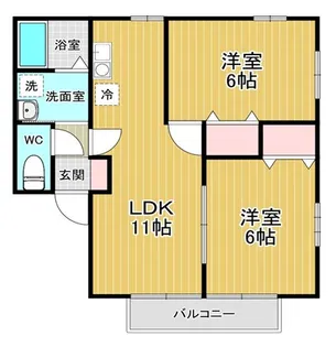 パラッツォ北町【2階】の間取り