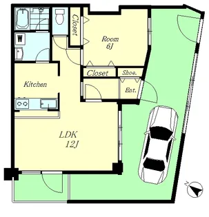 半清ハイム【1階】の間取り