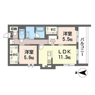 アベニールエイチ【2階】の間取り