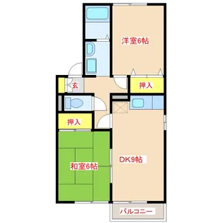 セジュールシャルマン B棟【1階】の間取り
