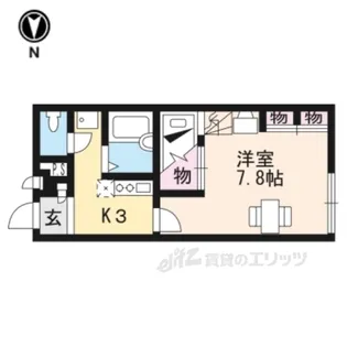 レオパレスベルハイム笠山【1階】の間取り