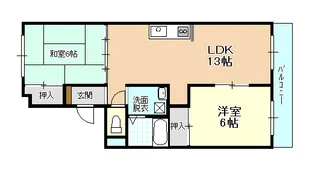 トリバンベール北都【3階】の間取り