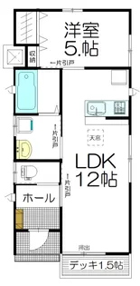 宮城県栗原市築館薬師4【一戸建】の間取り