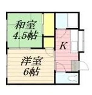 秋山アパート【2階】の間取り