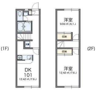 東の間取り