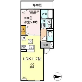 あかりII【1階】の間取り