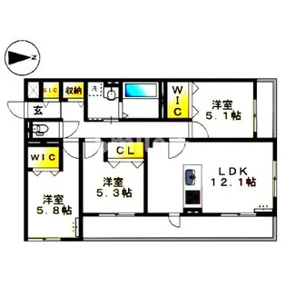 ベラパーシェ【2階】の間取り