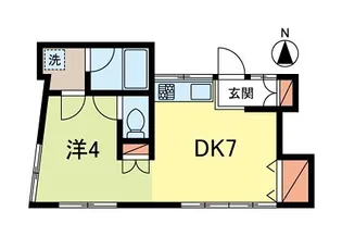 グリーンハイツ【1階】の間取り