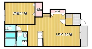 プランドール【1階】の間取り