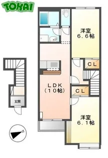 エルシャトーIII【2階】の間取り