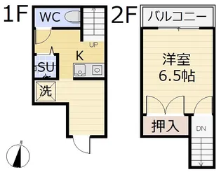 レジデンシャル久方【1階】の間取り