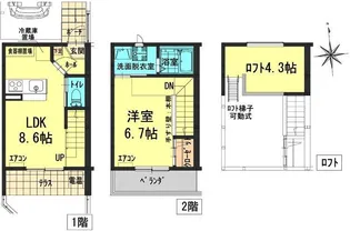 岡山県岡山市南区新保【一戸建】の間取り