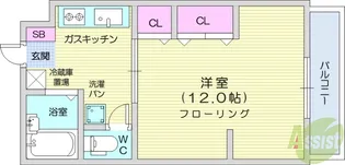 シェモア泉中央【4階】の間取り