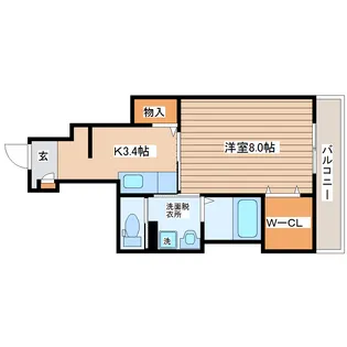 Rund 大手町【1階】の間取り