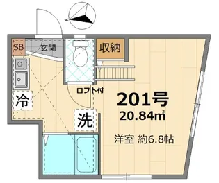 グランブルー大津【2階】の間取り