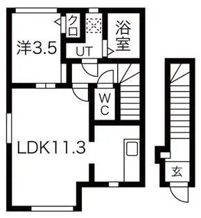 山形県山形市山家本町1【アパート】の間取り