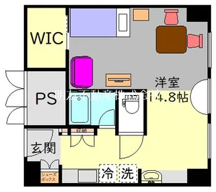 1Rの間取り画像