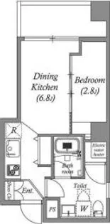 東京都港区芝3【マンション】の間取り