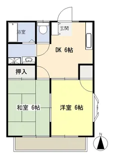 グリーンハイツパセリ【2階】の間取り
