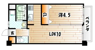 アンテス上到津【8階】の間取り