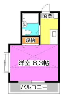 アメニティ所沢【1階】の間取り