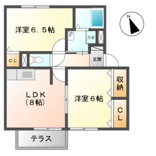 コスモスハウス A~H【1階】の間取り