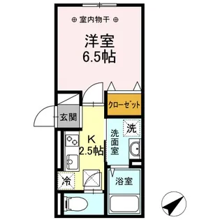 神奈川県藤沢市鵠沼花沢町【アパート】の間取り
