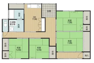 鳥取県境港市東雲町【一戸建】の間取り