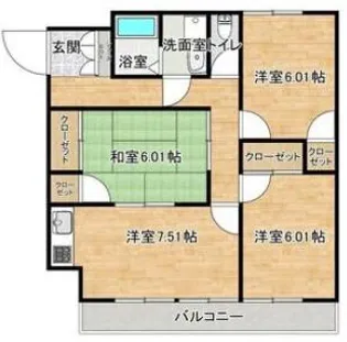 サンパレス池ヶ谷【2階】の間取り