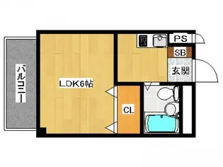 福岡県福岡市中央区唐人町3【マンション】の間取り