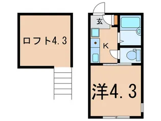 リュミエ妙蓮寺【2階】の間取り