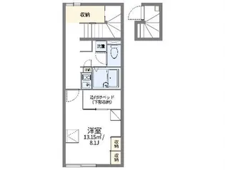 レオパレス宮ノ前【2階】の間取り