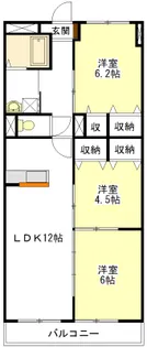 ラフィネ上浜【4階】の間取り