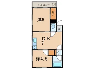ハイツビレイ【3階】の間取り