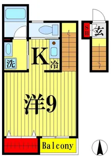 ウィッシュハイツII【2階】の間取り