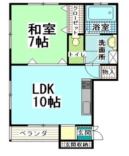 ハイツソレイユII【2階】の間取り