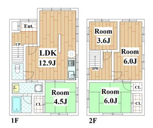 東京都大田区南千束3【一戸建】の間取り
