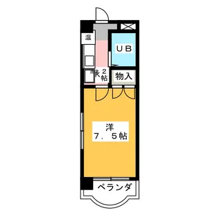 サンフル桜山【4階】の間取り