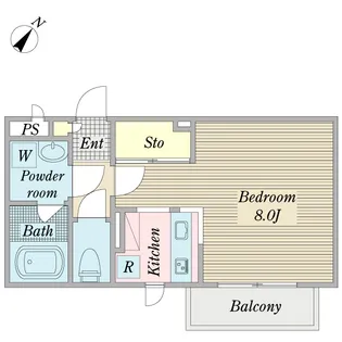 ティーラ本八幡【2階】の間取り