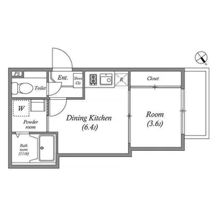 ハーモニーテラスRen相川【1階】の間取り