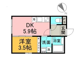 ShiningArt(シャイニングアート)【1階】の間取り