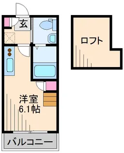 ハーミットクラブハウスコルドII【1階】の間取り