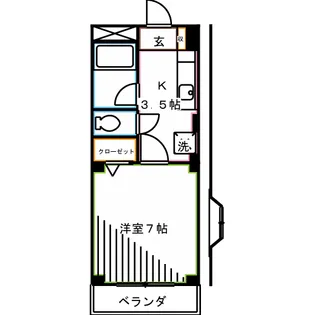 コーポ・グロリア【1階】の間取り
