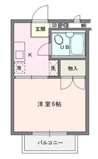 埼玉県入間郡三芳町みよし台【アパート】の間取り