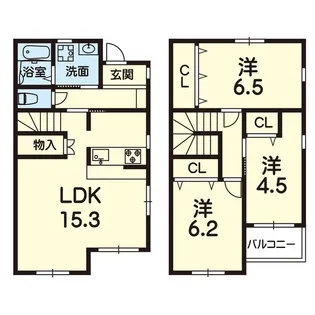 ラ・フィール【1階】の間取り