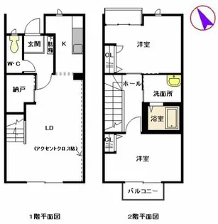 ディアスパルモS 2【1階】の間取り