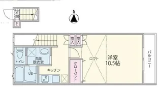 東京都世田谷区太子堂3【アパート】の間取り