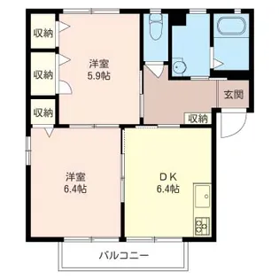 アベニューII【2階】の間取り